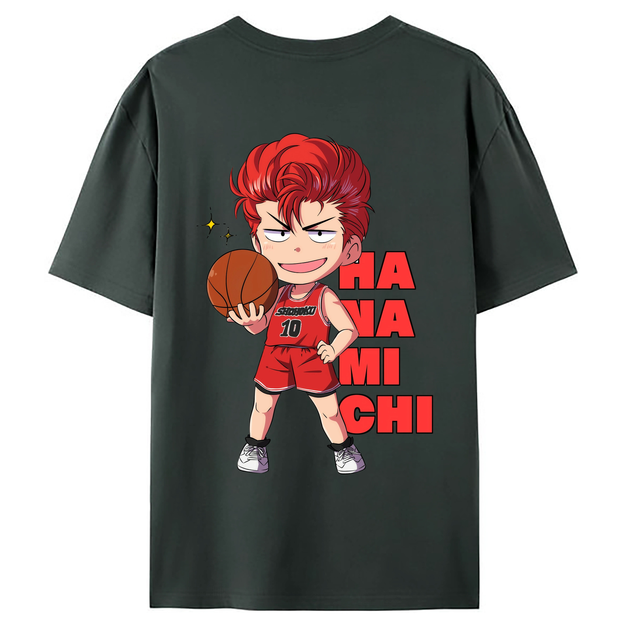 （画像用） SLAM DUNK／スラムダンク 綿100％ メンズ半袖Tシャツ（バックプリント） 通気性